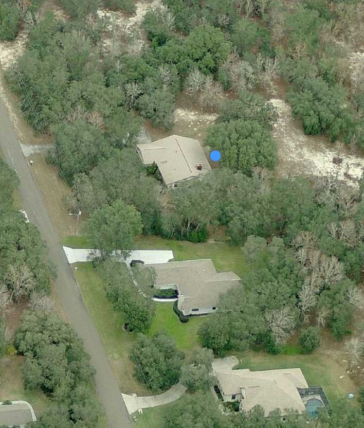 aerial shot of the Home for Sale in Citrus Hills.