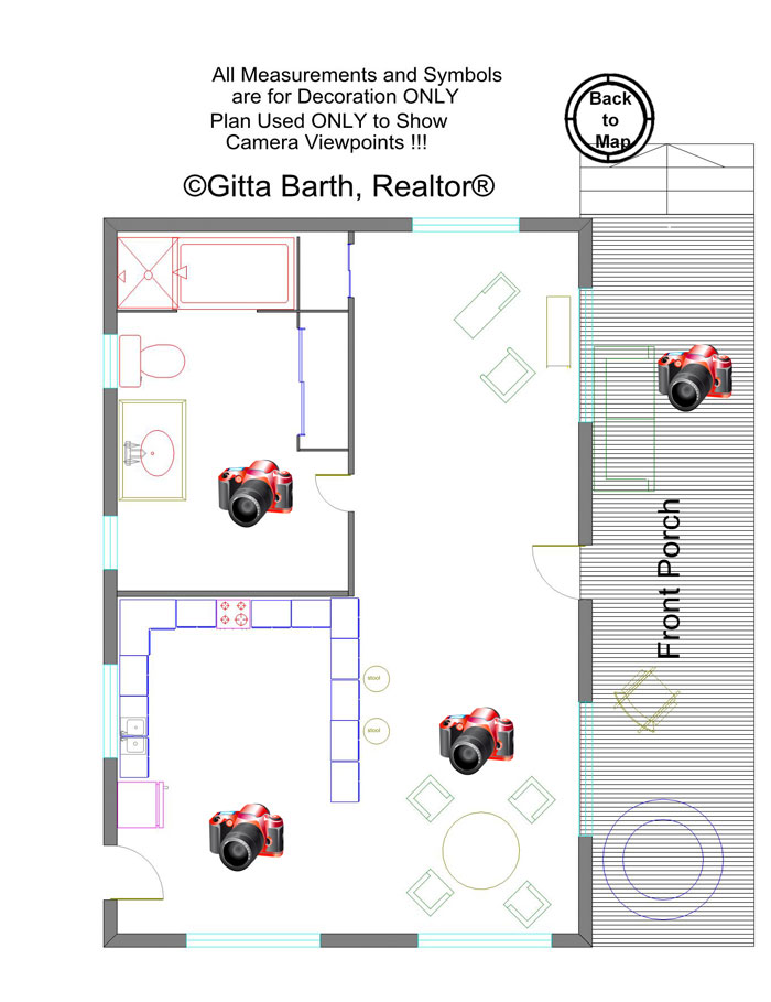 Camera Views with Floorplan of the 