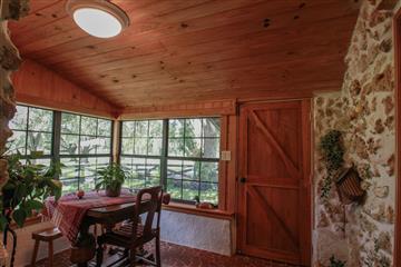 Breakfast Nook in the Stone Home of the Farm for Sale