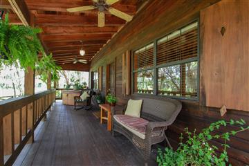 Porch of the Crystal River Wood Home for Sale